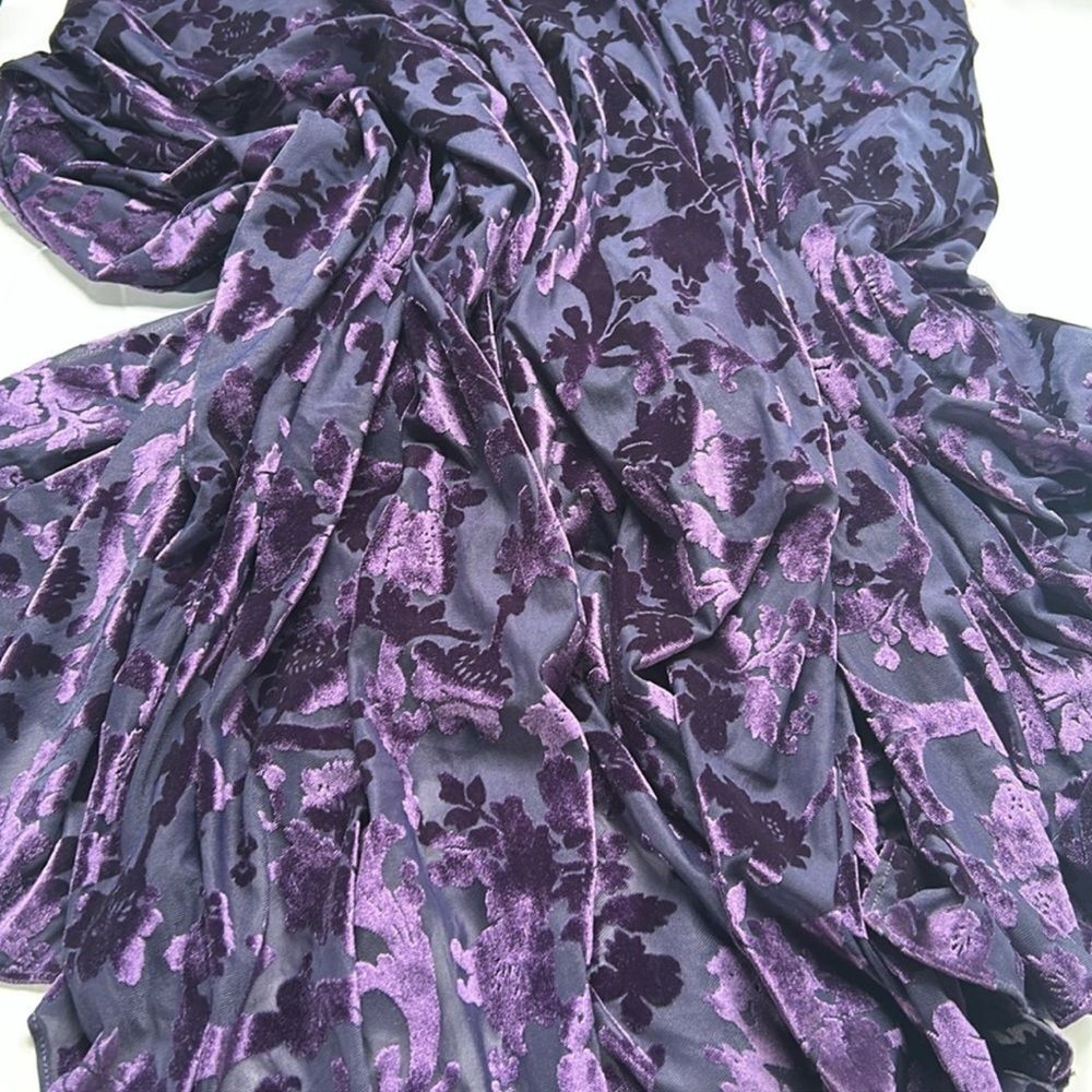 NWOT Free People Intimately Vibe With You Velvet Maxi in Deep Sea Combo Sz M - Picture 8 of 9